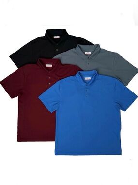 *4* Grand Slam Polo Shirts Men’s XL Short Sleeve Black Blue Gray Maroon Dri-Fit